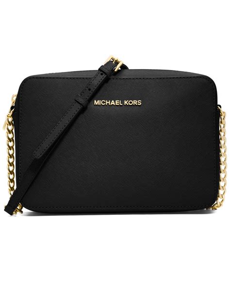 black michael kors jet set crossbody|Michael Kors jetsetter crossbody.